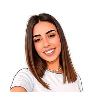 Porträt einer lächelnden jungen Fachkraft mit braunen Haaren und einer Perlenkette, die die Reaktivität und operative Präzision unseres Teams von Arbeitsrechtsberatern verkörpert.
